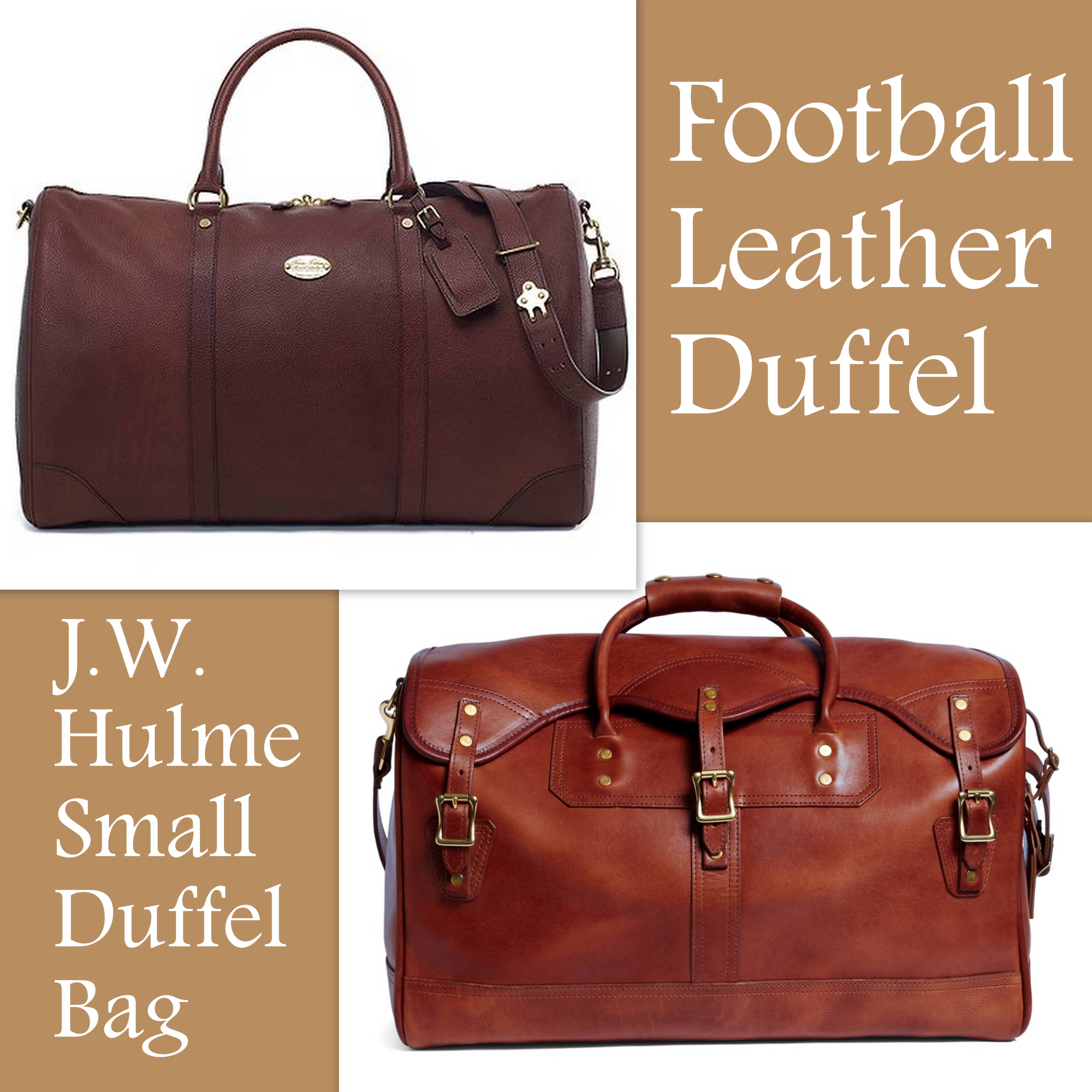 Football Leather Duffel | The Hostess List